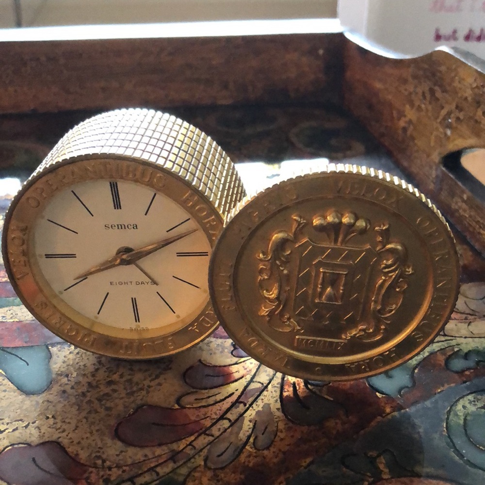 Vintage Semca Swiss Made Eight Days Table Clock